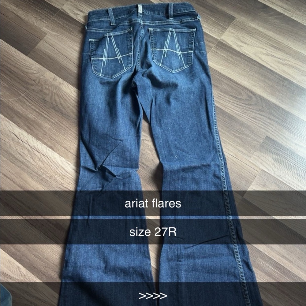 Ariat Blue Flare Wide Leg Jeans